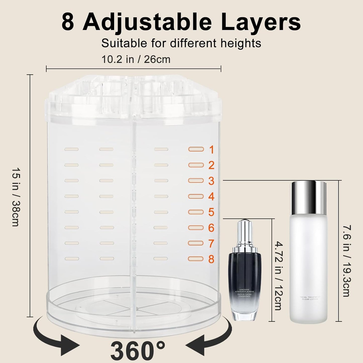 Rotating Makeup Organizer
